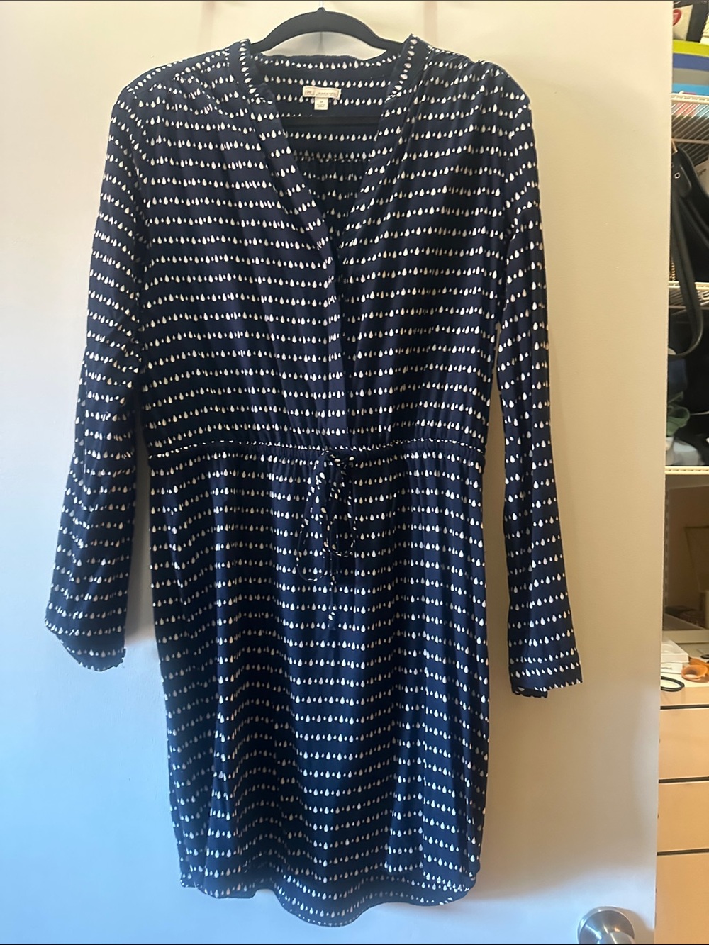 Gap Navy Tie Waste dress with TearDrop Detail
